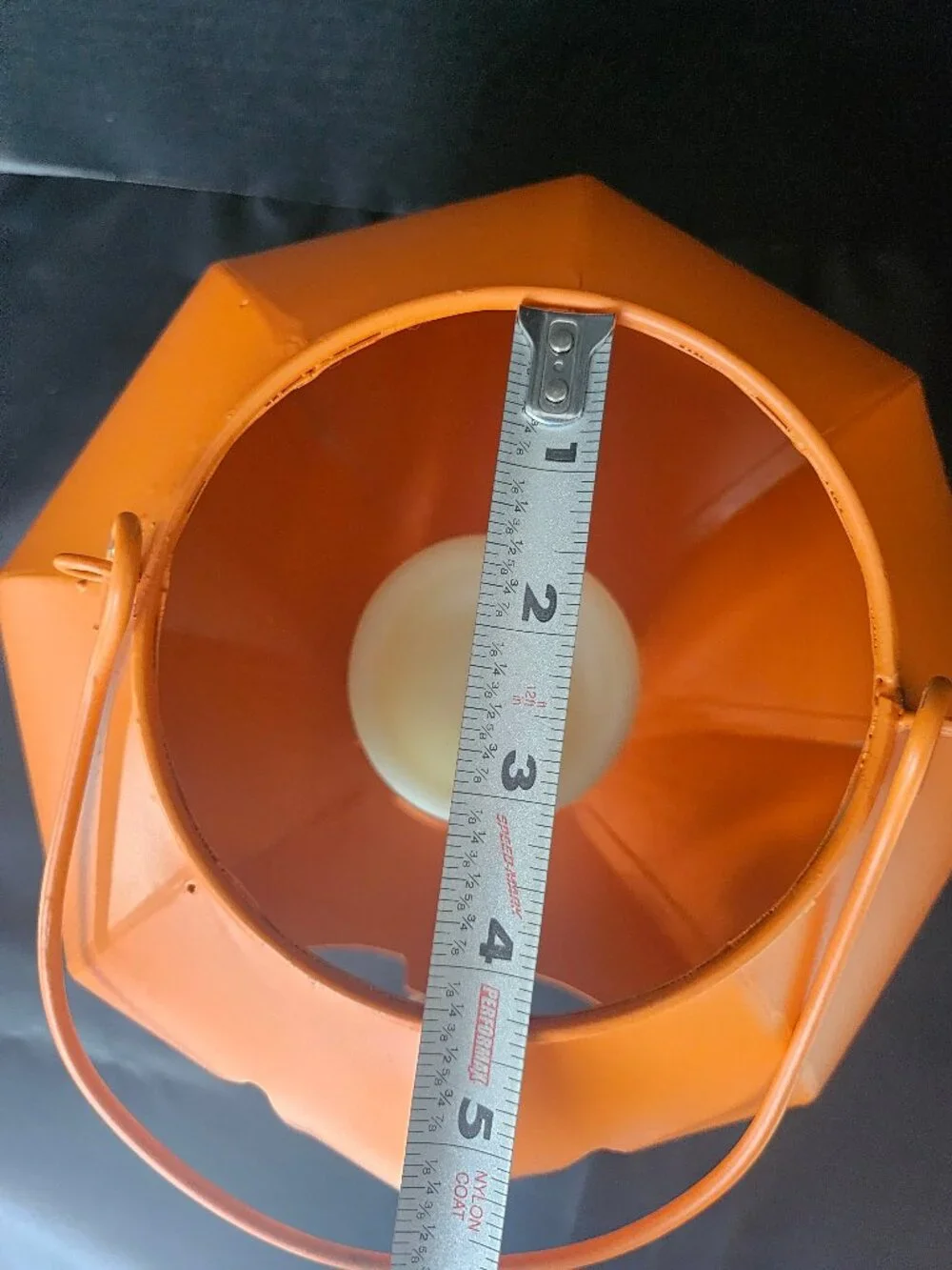 Handcrafted Metal Jack O Lantern With LED Light Festive Orange Halloween Decor